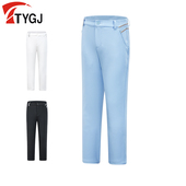 中大童弹力松紧腰防水白色运动春夏学生裤 儿童高尔夫服装 女童长裤