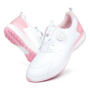 高尔夫球鞋防水防滑旋转钮鞋带女鞋超纤皮固定钉休闲运动透气鞋子