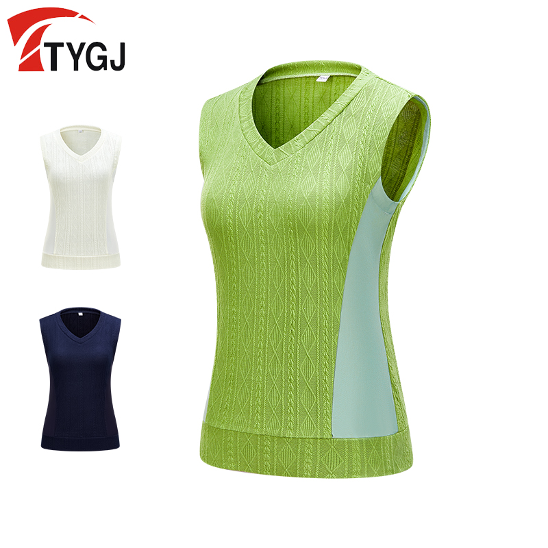 TTYGJV领针织背心马甲吸汗透气
