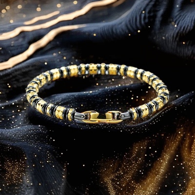 制道珠宝925银手链金字塔手链