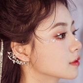 脸上贴饰品水钻蝴蝶脸贴钻爱心舞台演唱会新娘妆闪钻珍珠眼妆亮钻