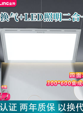 金羚集成吊顶排气扇30x60铝扣板