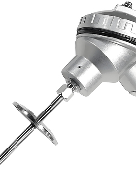 pt100温度传感器WZP-438快装卡箍热电阻WZPK2-436l=800mm卡盘50.5