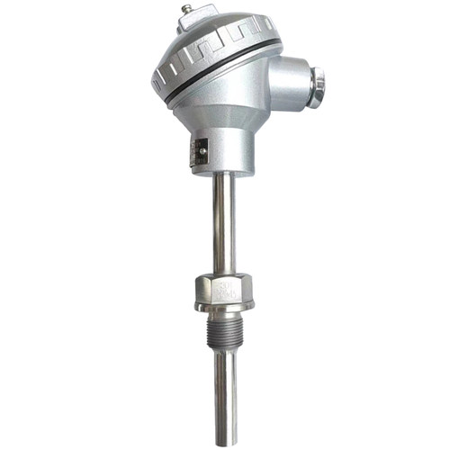 上海仪表 铠装k型热电偶 wrnk-221 直径12 l=200mm 0-800℃ m27*2