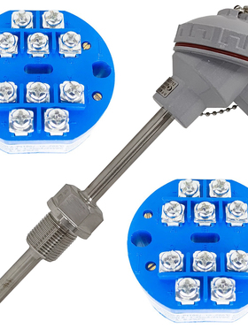 热电阻 sbwzp2-230 温度变送器 pt100 双路4-20mA 0-120℃ M27*2