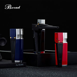 2023新款烟斗打火机斜火明火充气便捷折叠一体点烟器烟斗打火机