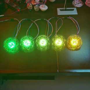 100大牡丹花款游乐设备灯道具灯展柜灯单色常亮内控七彩外控跑马