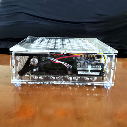 170X190迷你紧凑亚克力有机玻璃DIY显核便携电脑小机箱DC-ATX电源