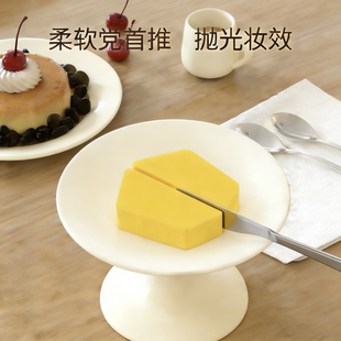 小金砖粉扑粉底液专用干湿两用不吃粉海绵粉扑泡水变大刻刀形状