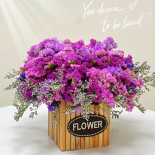 饰摆件 云南A级品质勿忘我送花篮家居装 送花篮