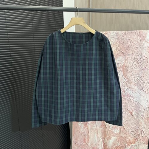 木佐卫衣高品质棉麻女长袖