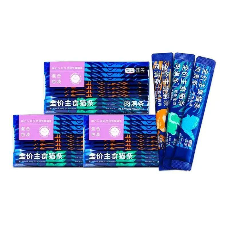 蓝氏全价主食猫条肉满条蓝氏五星全价主食罐头营养湿粮多味猫零食