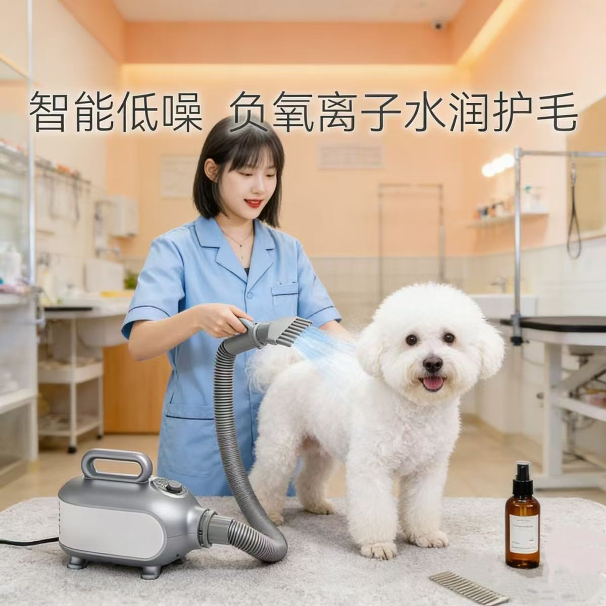 宠物吹水机智能大功率猫咪烘干机狗狗吹水机犬猫通用型吹风