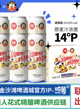 黑美人德式小麦精酿啤酒整箱12/24瓶青岛啤酒节哈舅联名高度啤酒