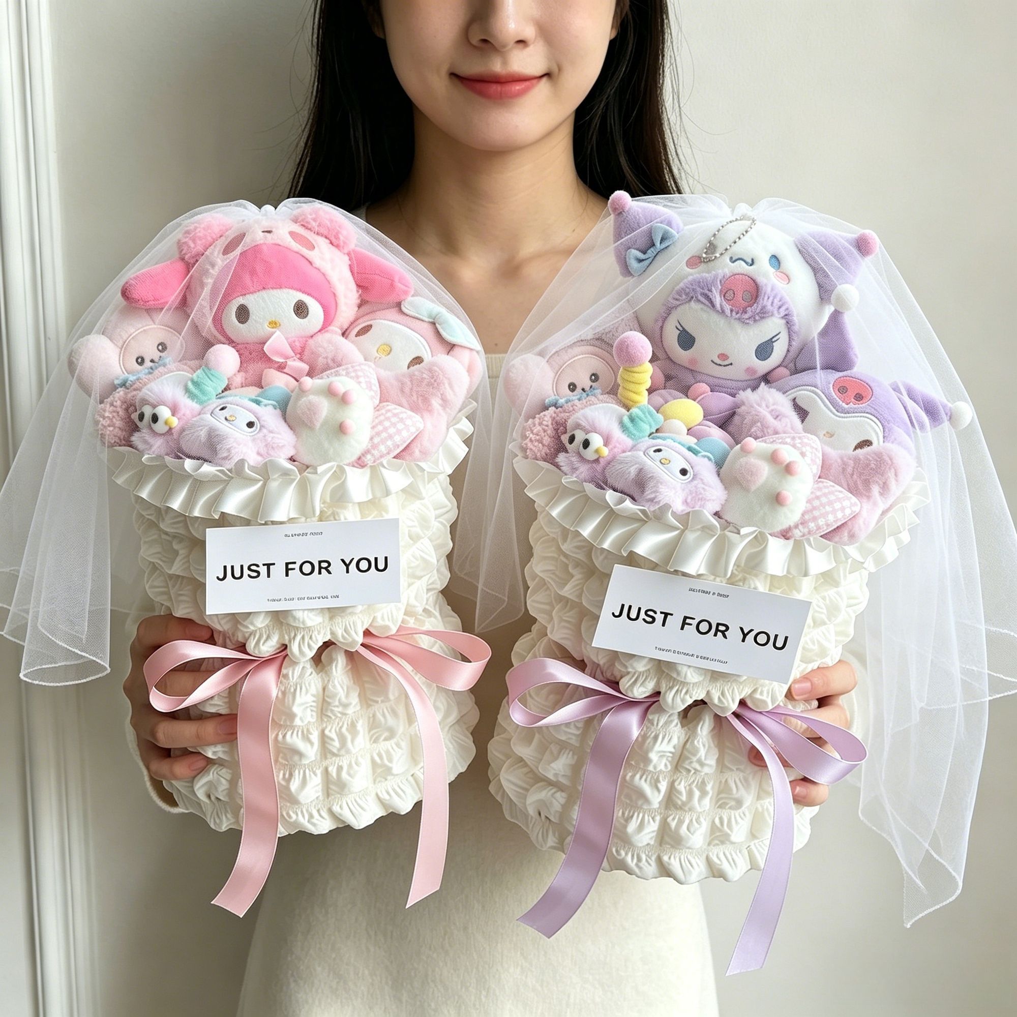 HelloKitty520六一儿童节礼物美乐蒂库洛米卡通花束生日礼物女生图片