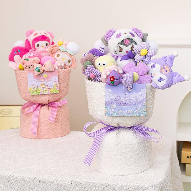 成品玩偶零食棒棒糖花束三丽鸥公仔草莓熊送闺蜜儿童毕业生日礼物,家居饰品,创意礼品,淘宝优惠券,粉丝福利购,淘宝优惠卷