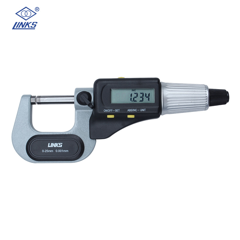 包邮LINKS哈量电子数显千分尺0-25-50-75-100 分厘卡 螺旋测微器