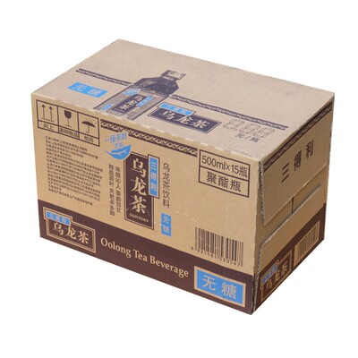 9月三得利乌龙茶饮料 无糖乌龙茶饮料500ML*15瓶整箱江浙沪皖包邮