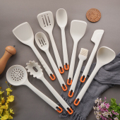 新品 汤勺烹饪厨具不粘锅专用食品级 耐高温厨房用具硅胶锅铲套装