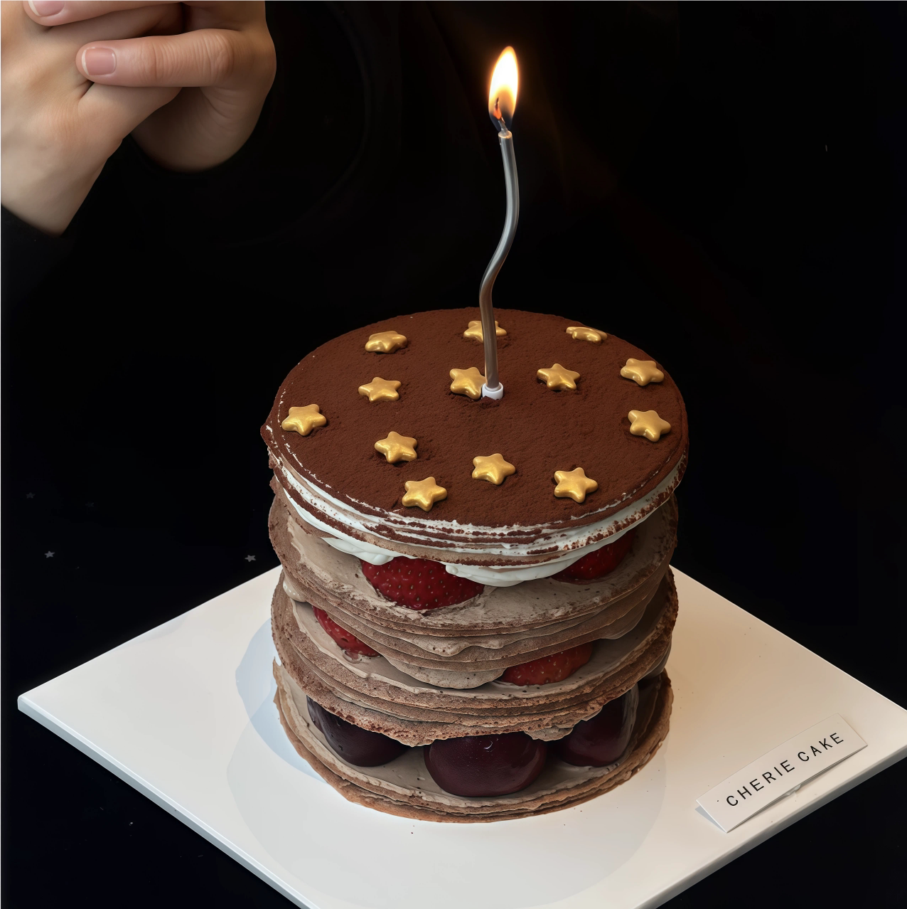 网红金色星星千层蛋糕装饰点缀金元宝铜钱五角星糖珠糖针