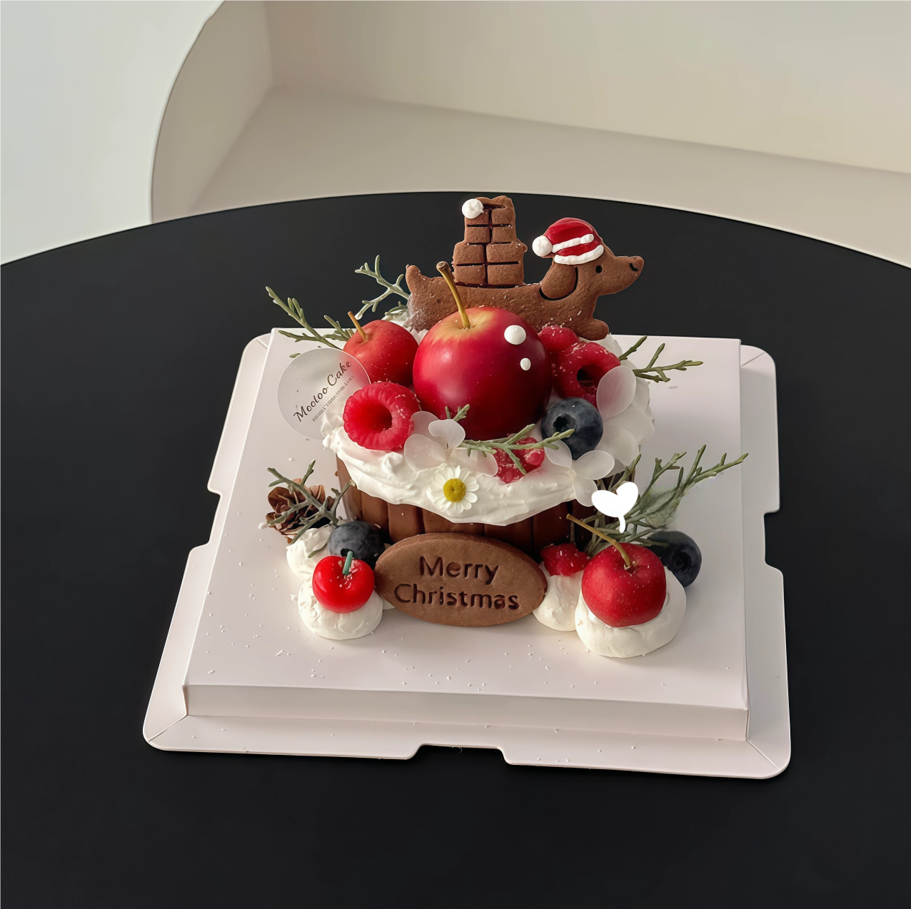 2025圣诞节背礼包腊肠小狗饼干模具蛋糕装饰圣诞快乐字母饼干插件