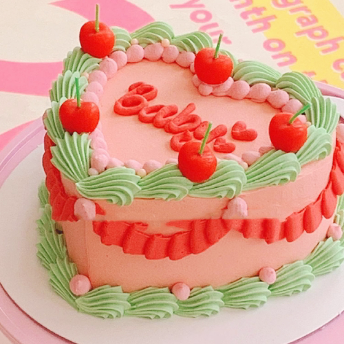 韩国ins水果樱桃蜡烛生日蛋糕