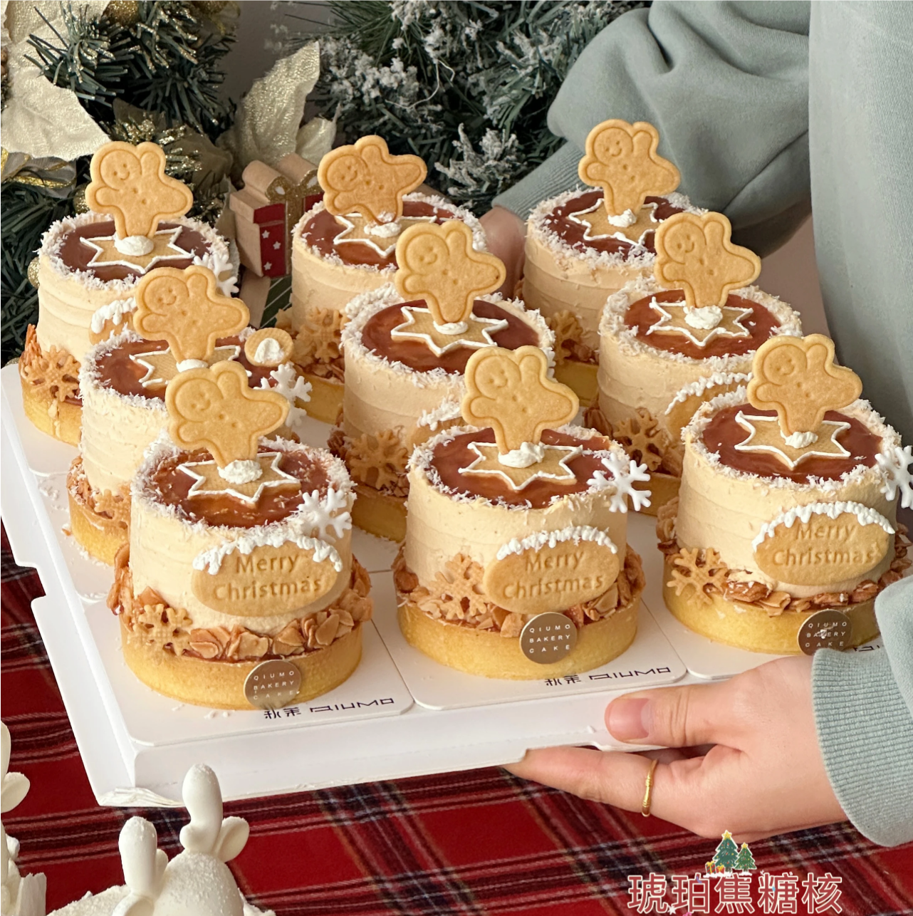 2025圣诞节饼干蛋糕装饰摆件姜饼人黄油味MerryChristmas饼干模具