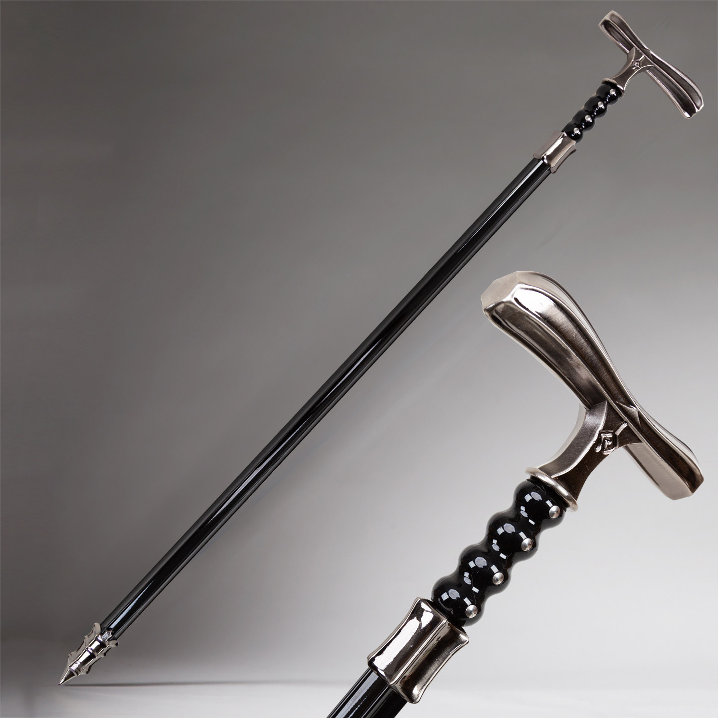 游戏血源诅咒螺纹手杖猎人手杖金属1比1猎人武器月光大剑道具周边