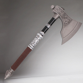 刺客信条6英灵殿艾沃尔COSPLAY武器1比1金属斧头袖 箭游戏道具模型