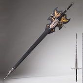 电影魔戒指环王戒灵剑之首安格玛巫王剑1比1全金属索伦模型未开刃