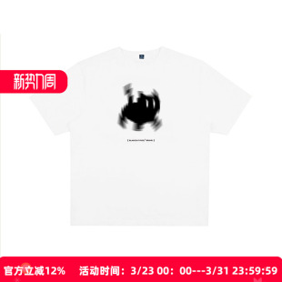 T恤圆领趣味流行宽松迷幻黑猫印花休闲男女 短袖 黑喵像素 夏季