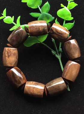 天然缅甸琥珀蜜蜡带证书手串