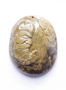 缅甸琥珀蜜蜡达摩带证书吊坠包邮