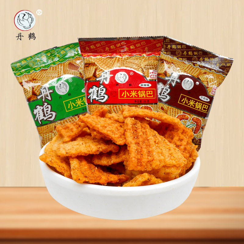 丹鹤小米锅巴25g65g麻辣味袋装80后怀旧零食怀旧陕西特产膨化食品,零食/坚果/特产,膨化食品,淘宝优惠券,粉丝福利购,淘宝优惠卷
