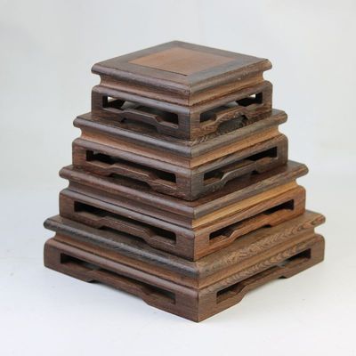 顺艺匠鑫简约鸡翅木实木底座