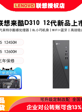 联想来酷310/D4000商用台式机电脑迷你小主机 12代i5/i7 16G 512G