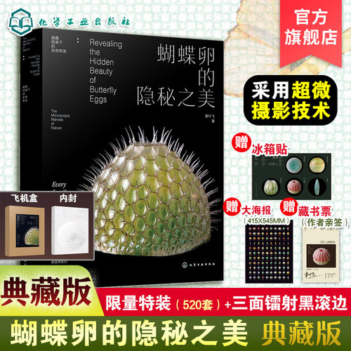 典藏版 蝴蝶卵的隐秘之美 章叶飞 蝴蝶生长发育自然科普读物 昆虫科普图鉴微距摄影蝴蝶大百科昆虫记虫子王国野外蝴蝶图解图谱全书