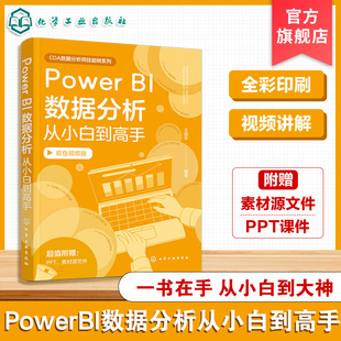 Power BI数据分析从小白到高手 数据分析工具指南 Power BI入门手册 数据集成与处理 数据分析表达式 视觉对象开发 数据分析师手册