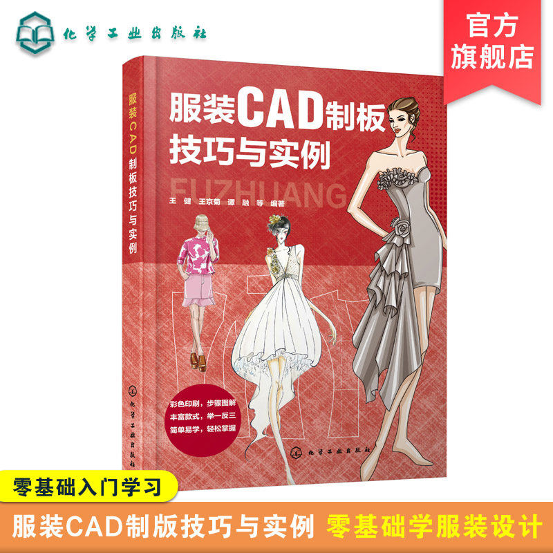 服装CAD制板技巧与实例 王健 王京菊 谭融 服装CAD制板教程结构设计技法与制作书籍从入门到精通 CAD软件工具应用 CAD打板专业知识