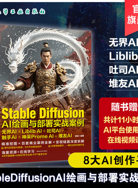 Stable Diffusion AI绘画与部署实战案例 无界AI Liblib AI 吐司AI 触手AI 神采Prome AI 堆友AI 数字艺术多平台部署案例解析指南