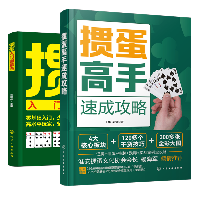 2册 掼蛋高手速成攻略 掼蛋入门到精通 掼蛋书籍掼蛋教学掼蛋秘籍 掼蛋打法入门教学书籍 掼蛋打法纸牌零基础入门教程掼蛋技巧书籍