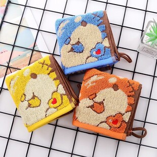 孚日洁玉纯棉儿童虎虎生威卡通洗脸小毛巾新款A类带挂绳 吸水全棉