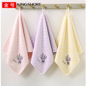 不掉毛 柔软吸水女士毛巾 金号新款 依诗家高端割绒典雅花朵带挂绳