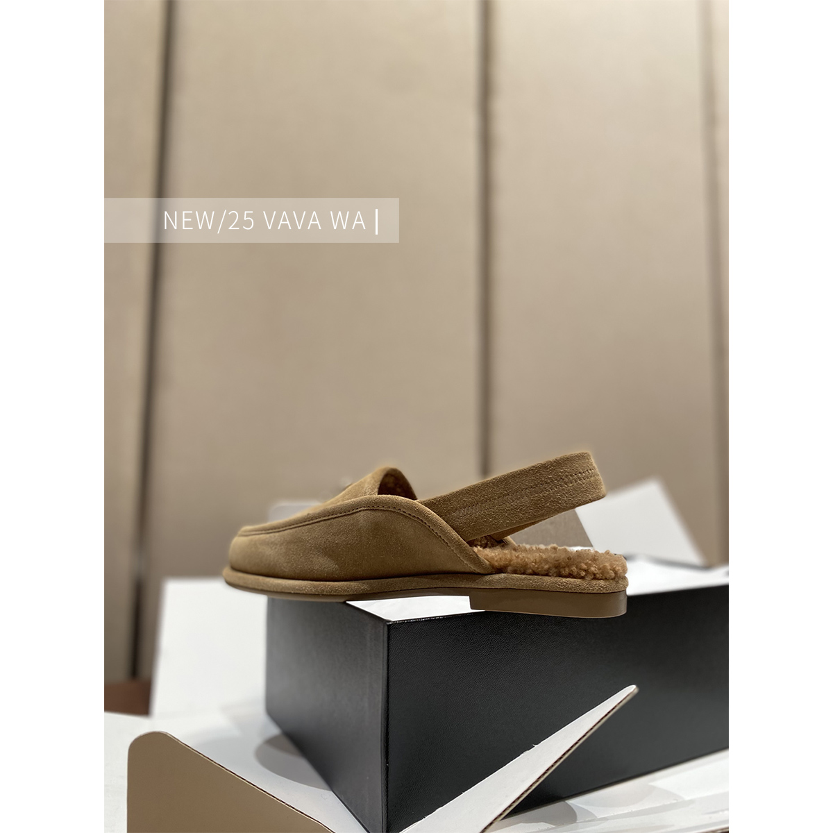 【VAVA WA】顶板无疑！玛丽珍单鞋25B秋冬羊羔毛单鞋加绒半拖