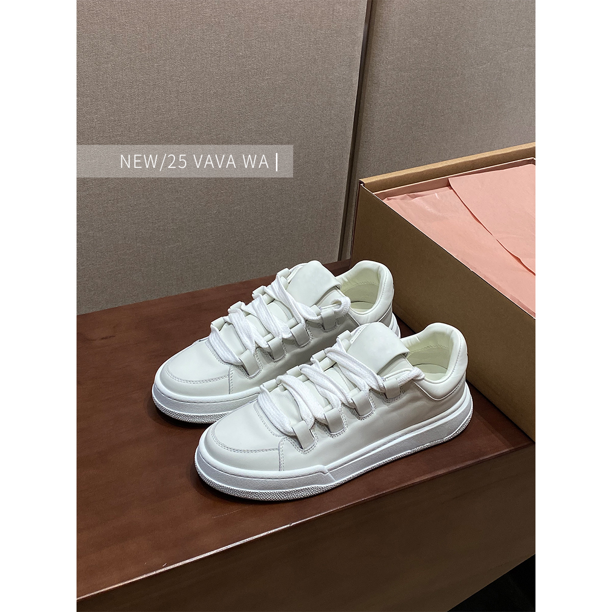【VAVA WA】顶板无疑！小白鞋女休闲系带运动鞋日常百搭板鞋
