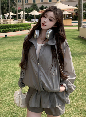 张林超LIN BOUTIQUE 公主芭蕾梦防晒miu系运动外套+防晒裙裤套装