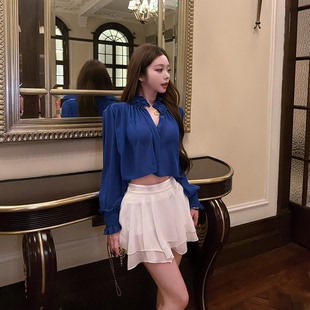 上衣 高定级别雾面云纱荷叶边云朵水袖 半裙 BOUTIQUE LIN