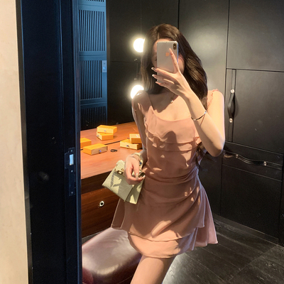 张林超LINBOUTIQUE荷叶边连衣裙