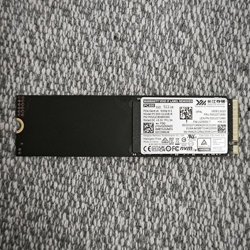 适用于长江存储pc300 512g 2280 NVME PCIE4.0 M.2拆机固态硬盘