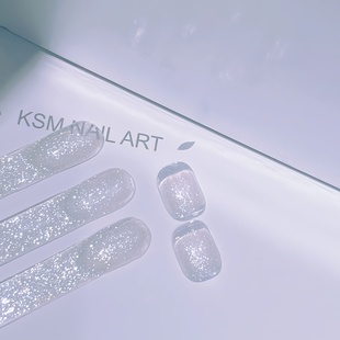 2026年爆款新品雪绒胶高亮建构打底百搭亮片打底胶爆闪美甲素材胶